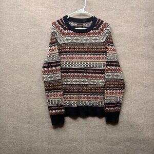 CPO Provisions‎ Sweater Mens Medium Fair Isle Wool Blend Crewneck
